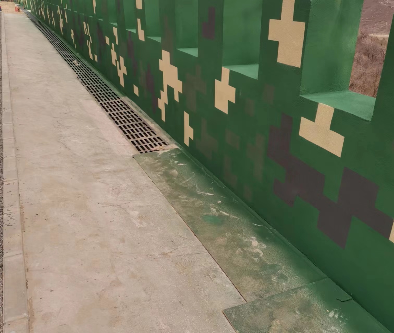 西城围墙迷彩喷涂,数迷彩漆